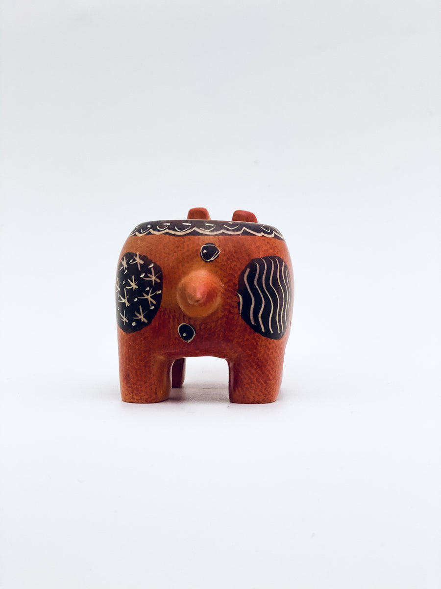 hippo hand crafted candle holder African Designers Mall